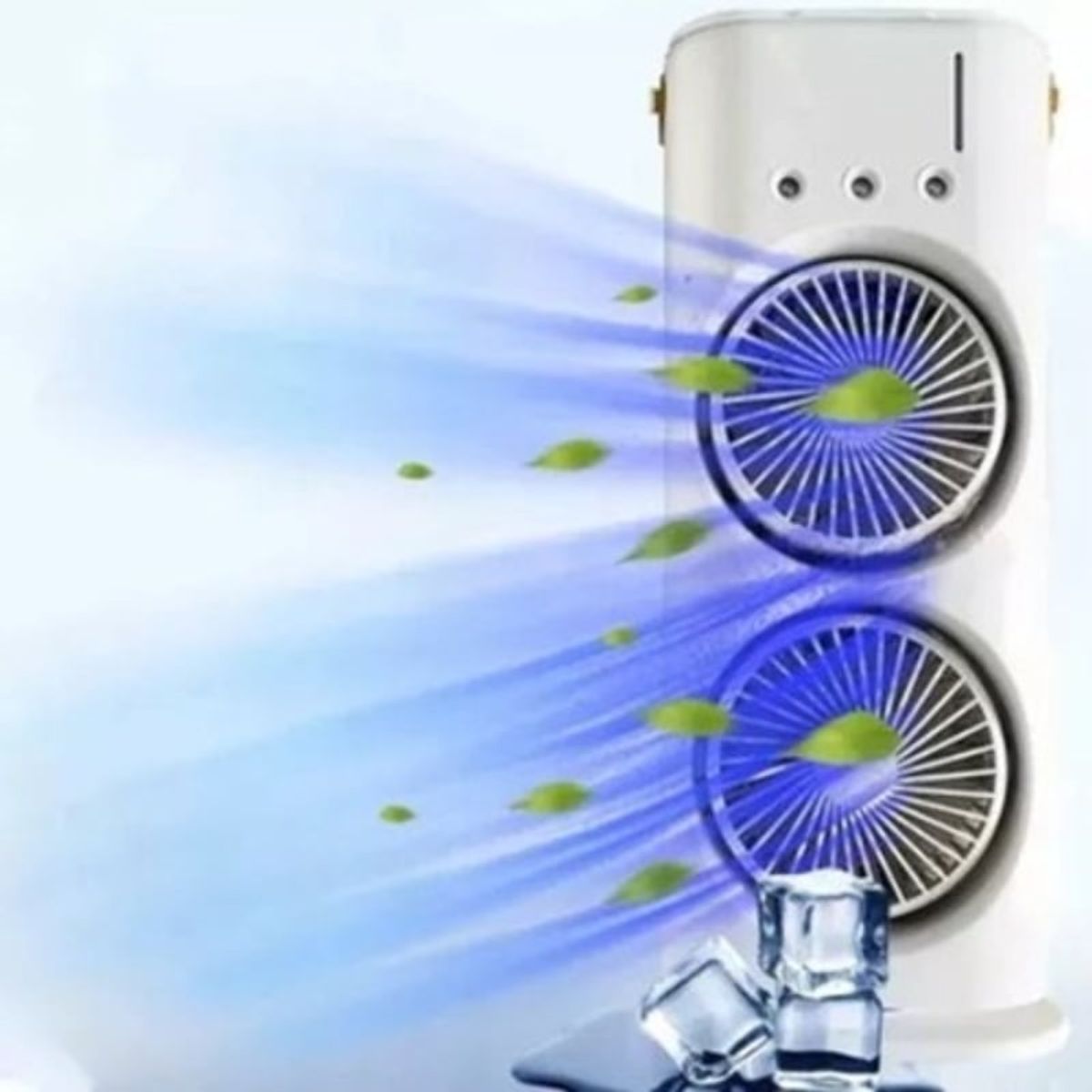 CLEAR - Ventilador De Torre Doble Aire Acondicionado Humidificador