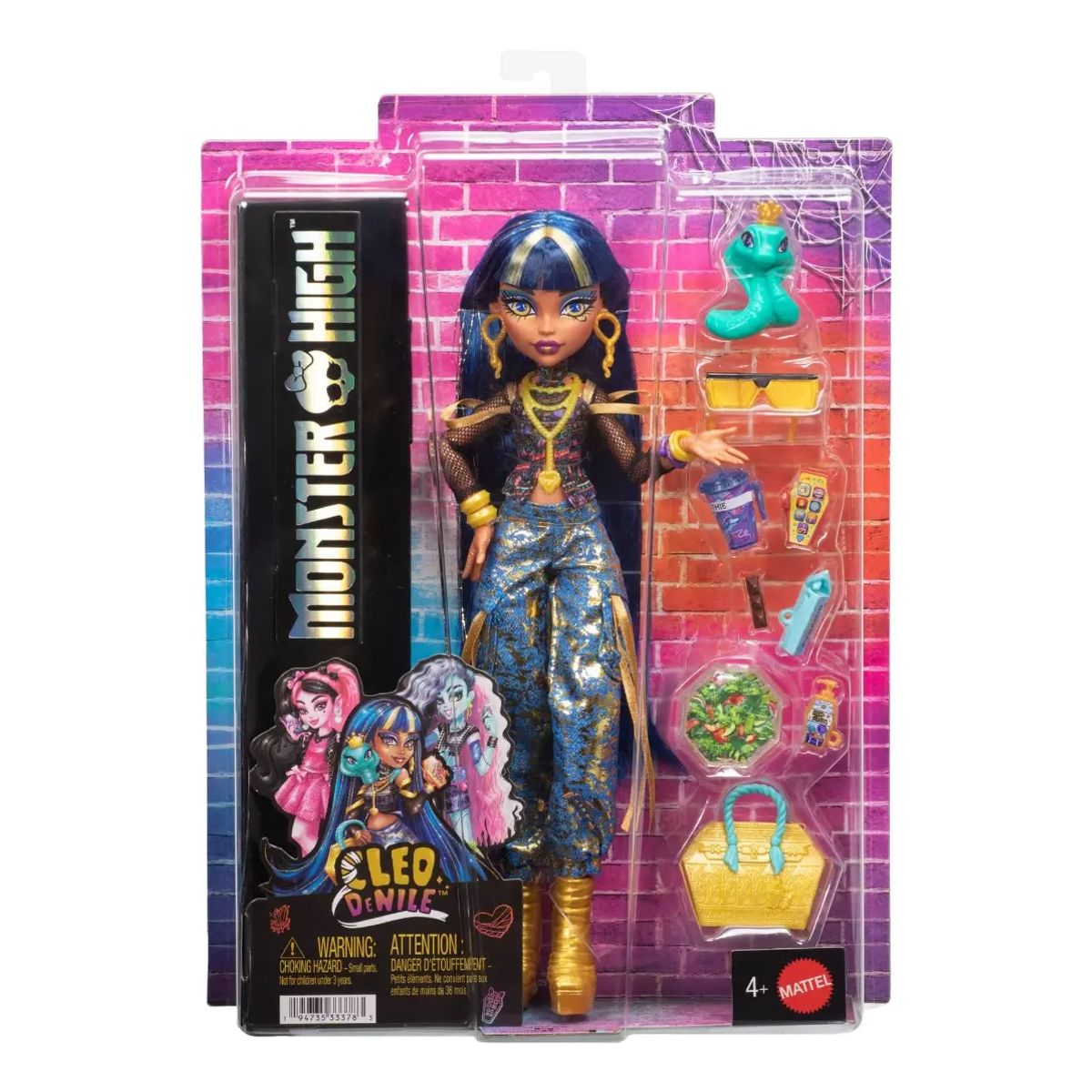 MATTEL - Muñeca Monster High Cleo De Nile + Accesorios