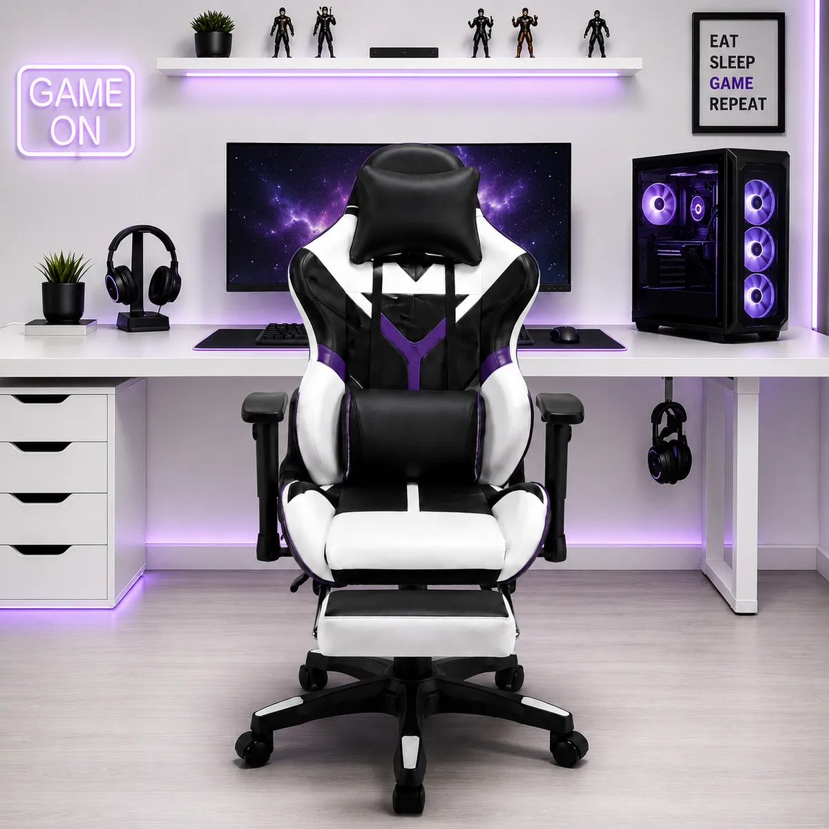 ONE PIXEL - Silla Gamer Racing Pro Ergonomica Premium