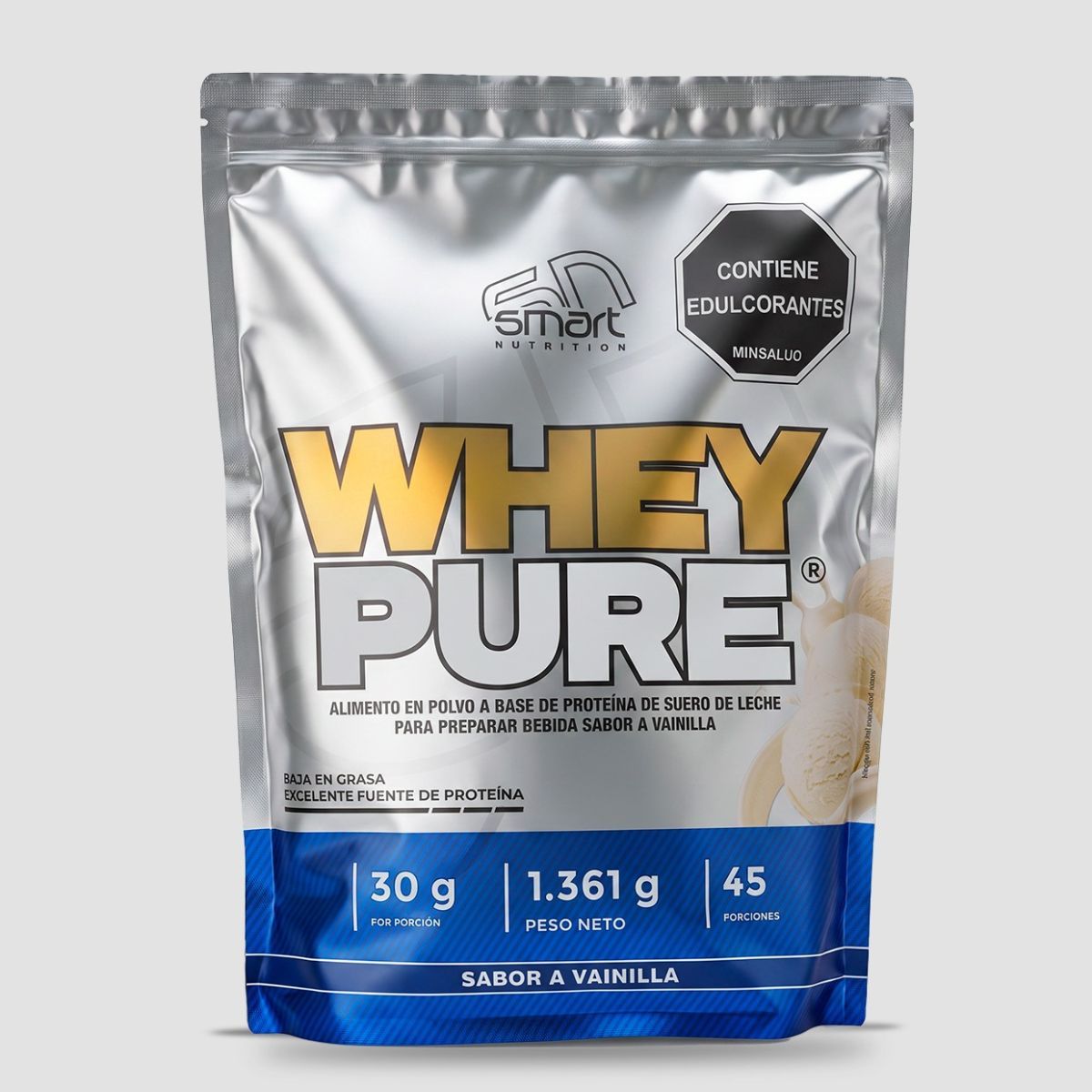 SMART NUTRITION - Whey Pure 3 Lbs Proteina de Suero Smart Nutrition