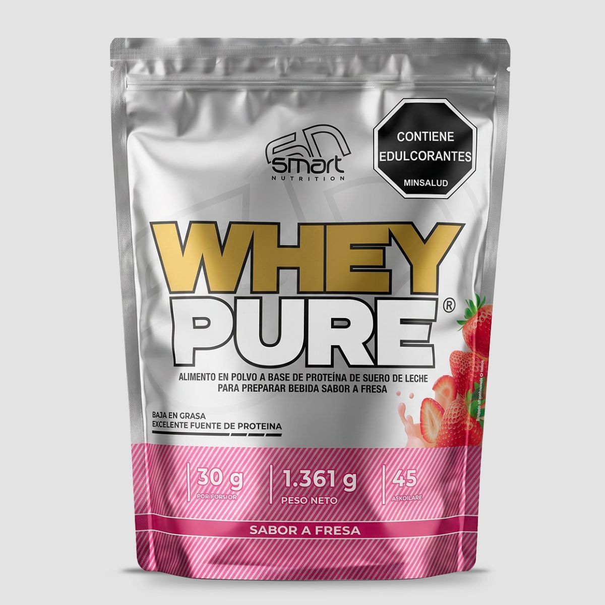 SMART NUTRITION - Whey Pure 3 Lbs Proteina de Suero Smart Nutrition