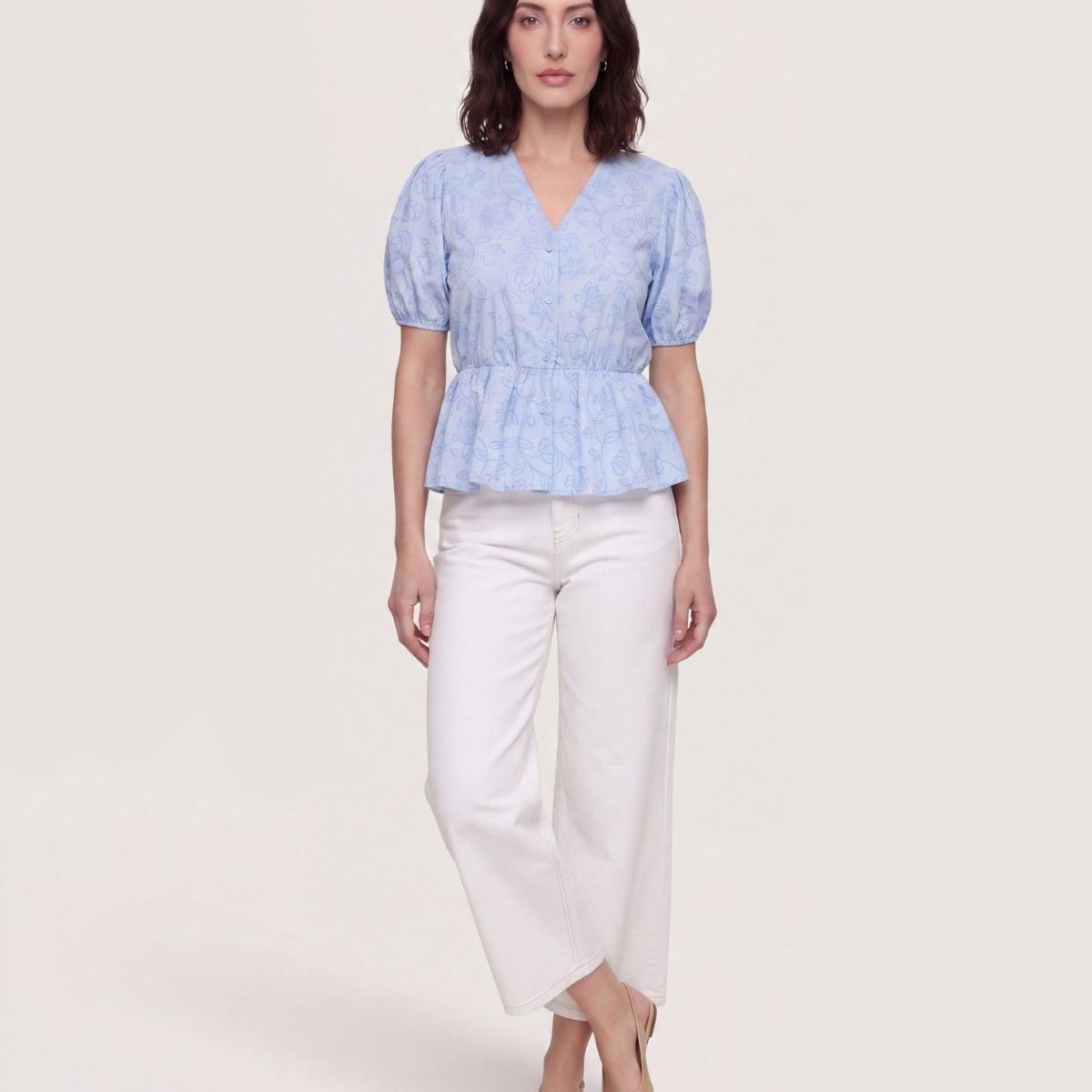 OSTU - Blusa  Para Mujer Manga Corta Marca Ostu Azul #40127953