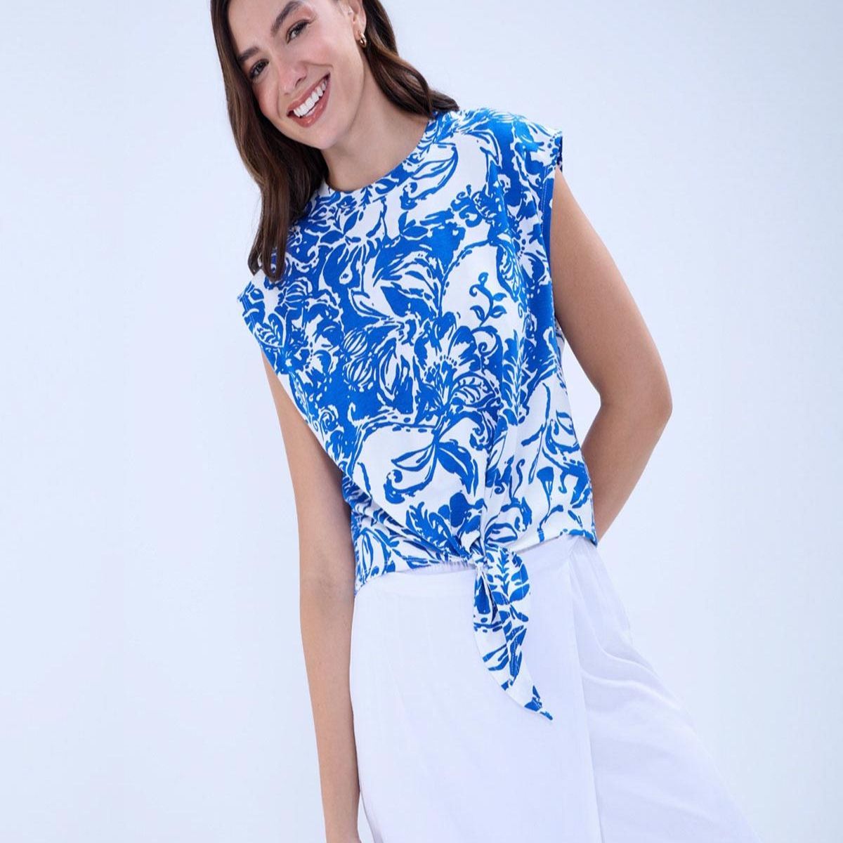 OSTU - Camiseta Para Mujer  Marca Ostu En Color Azul #40092323