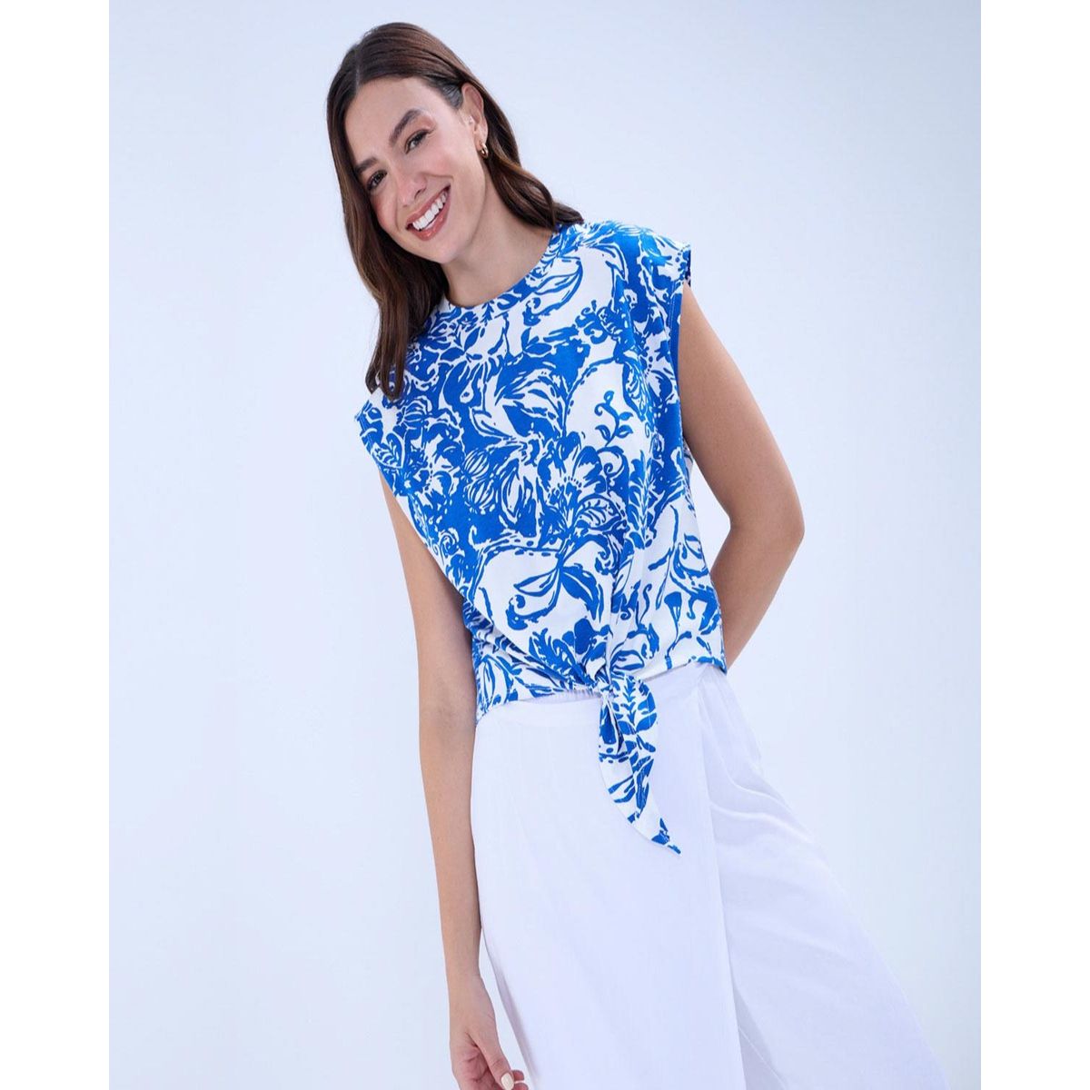 OSTU - Camiseta Para Mujer  Marca Ostu En Color Azul #40092323
