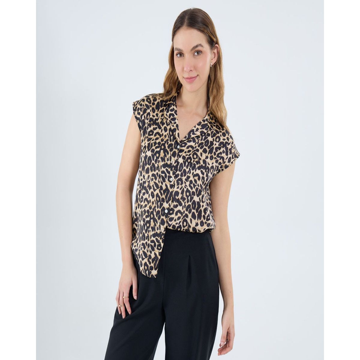 OSTU - Blusa Para Mujer Manga Sisa Marca Ostu Color Café #40121139