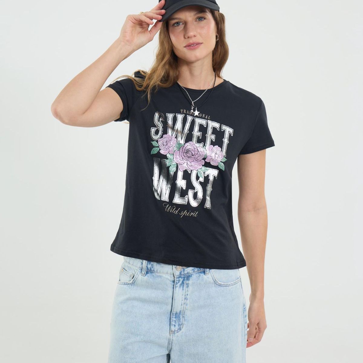 OSTU - Camiseta  Para Mujer Manga Corta Marca Ostu #40092508-10