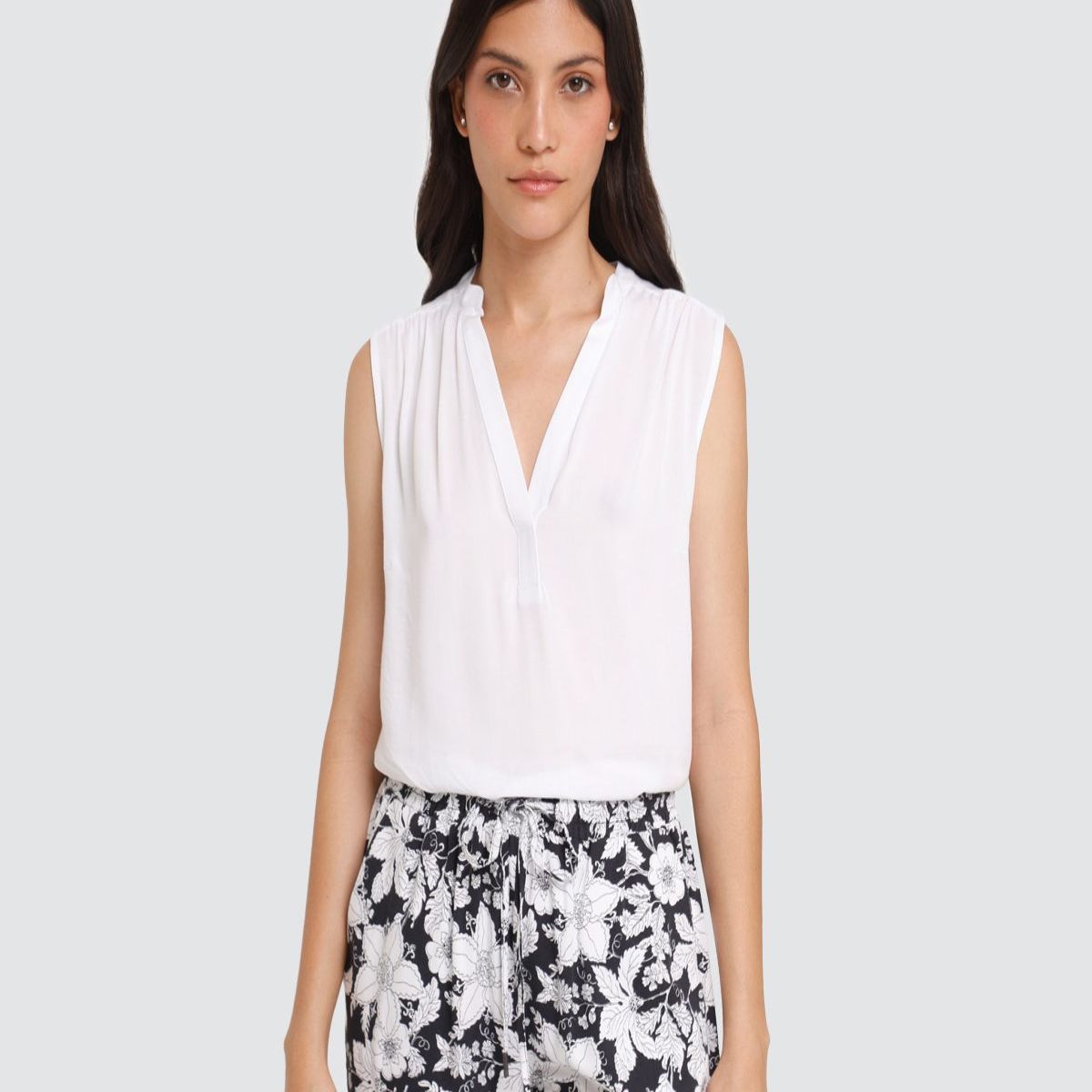 OSTU - Blusa Mujer Ostu M/S Blanco Viscosa 40120713-10215