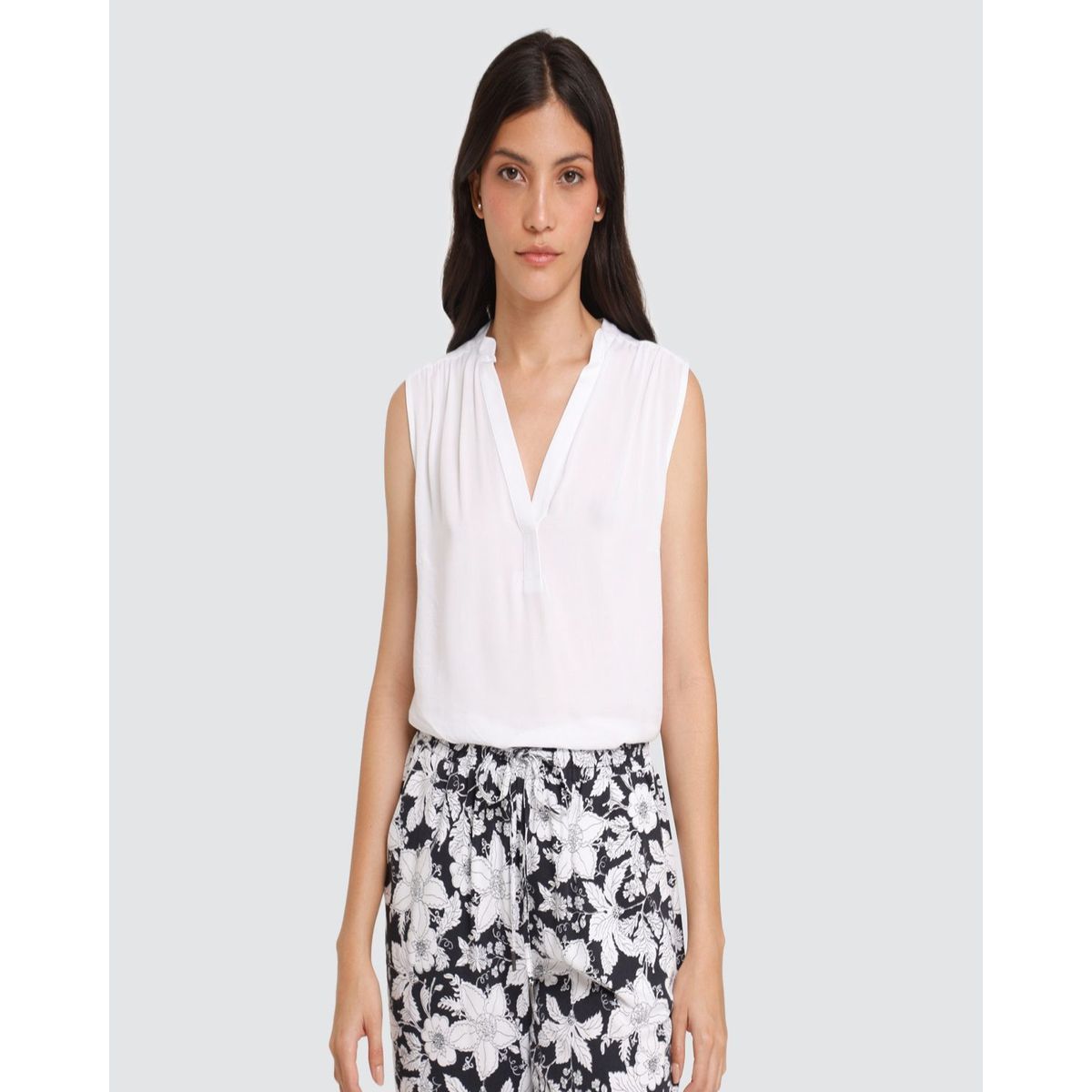 OSTU - Blusa Mujer Ostu M/S Blanco Viscosa 40120713-10215