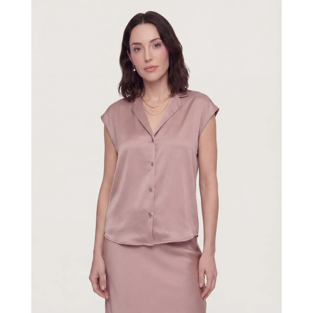 OSTU - Camisa  Para Mujer Manga Corta Marca Ostu #40018214-8700