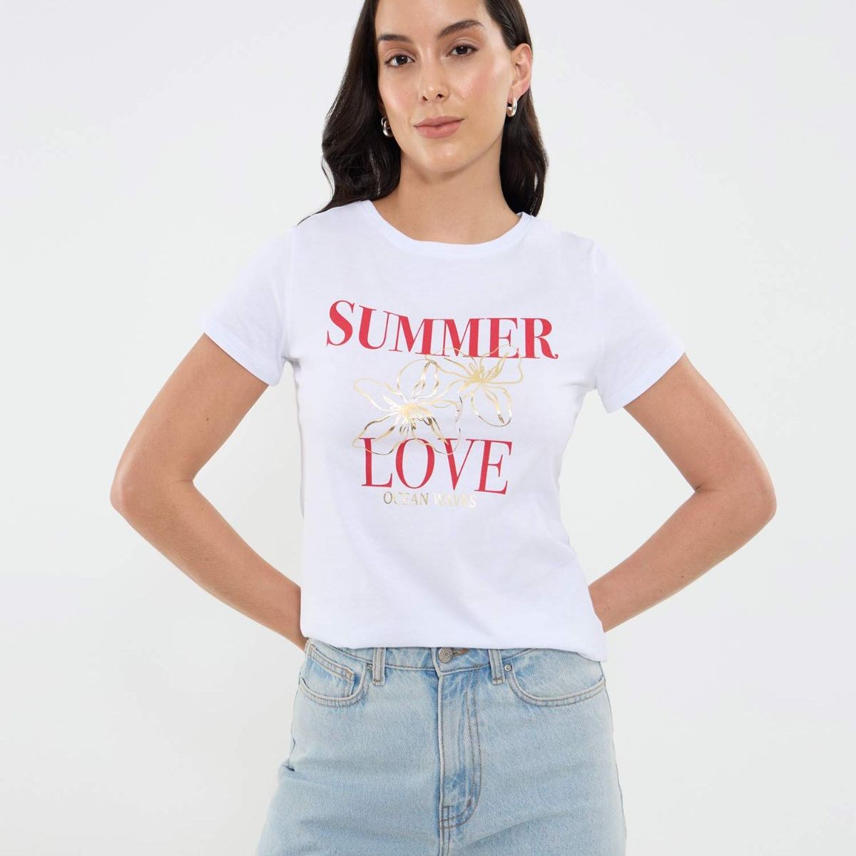 OSTU - Camiseta  Para Mujer Manga Corta Marca Ostu #40092476-10390