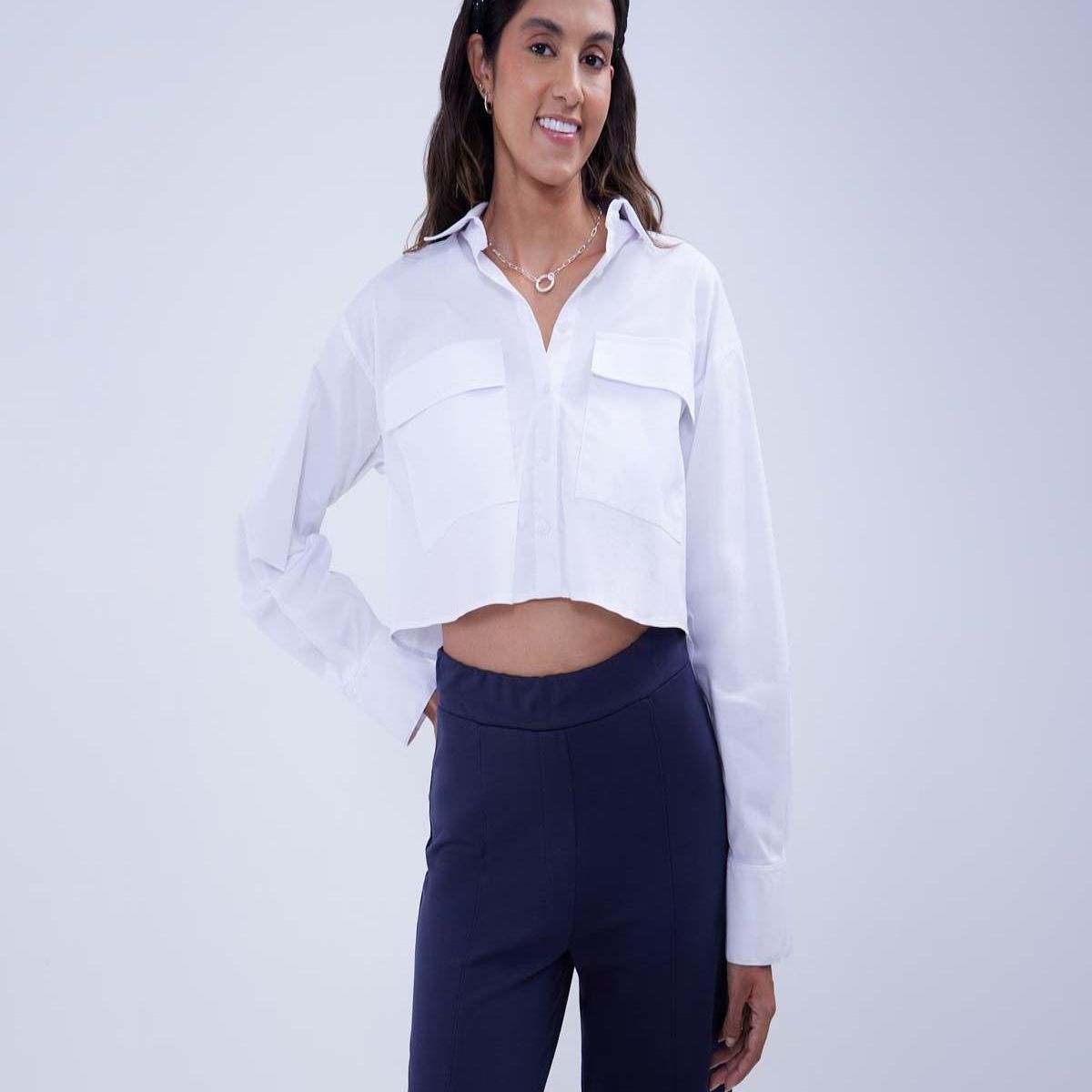 OSTU - Camisa Para Mujer M/L Marca Ostu En Color Blanco #40010249