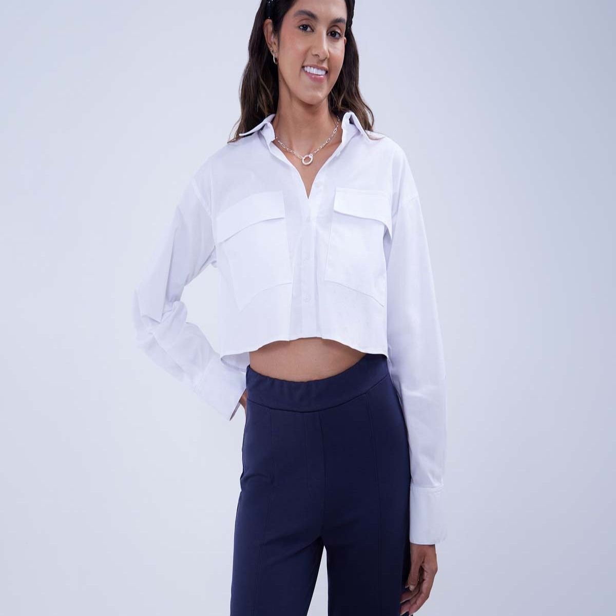 OSTU - Camisa Para Mujer M/L Marca Ostu En Color Blanco #40010249