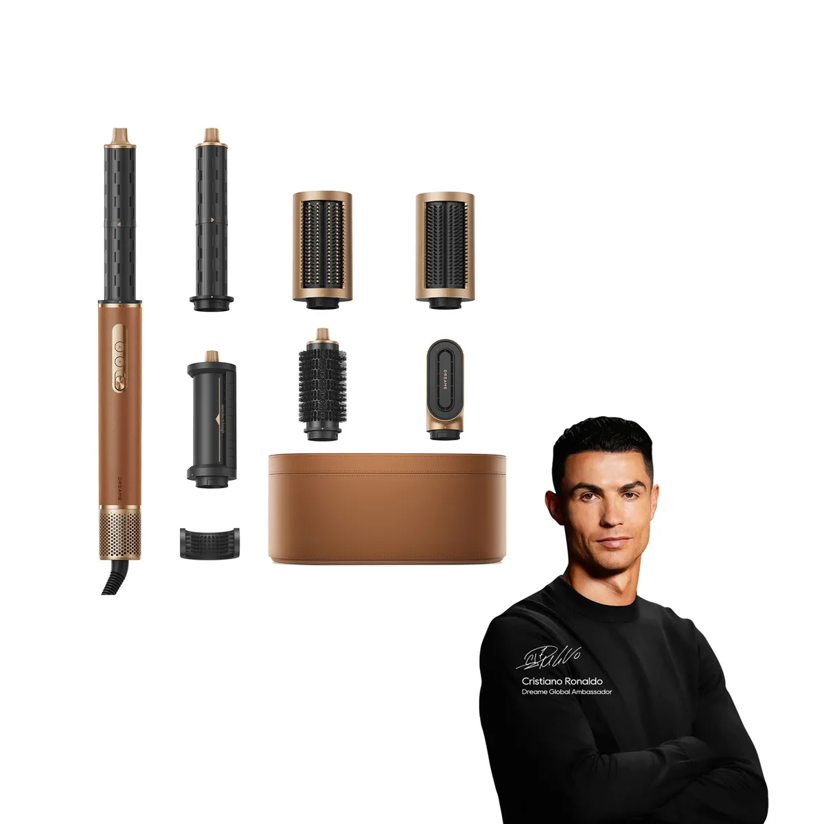 DREAME - Dreame Moldeador de Pelo AirStyle Pro Multiestilizador 7 en 1 Dorado Oscuro