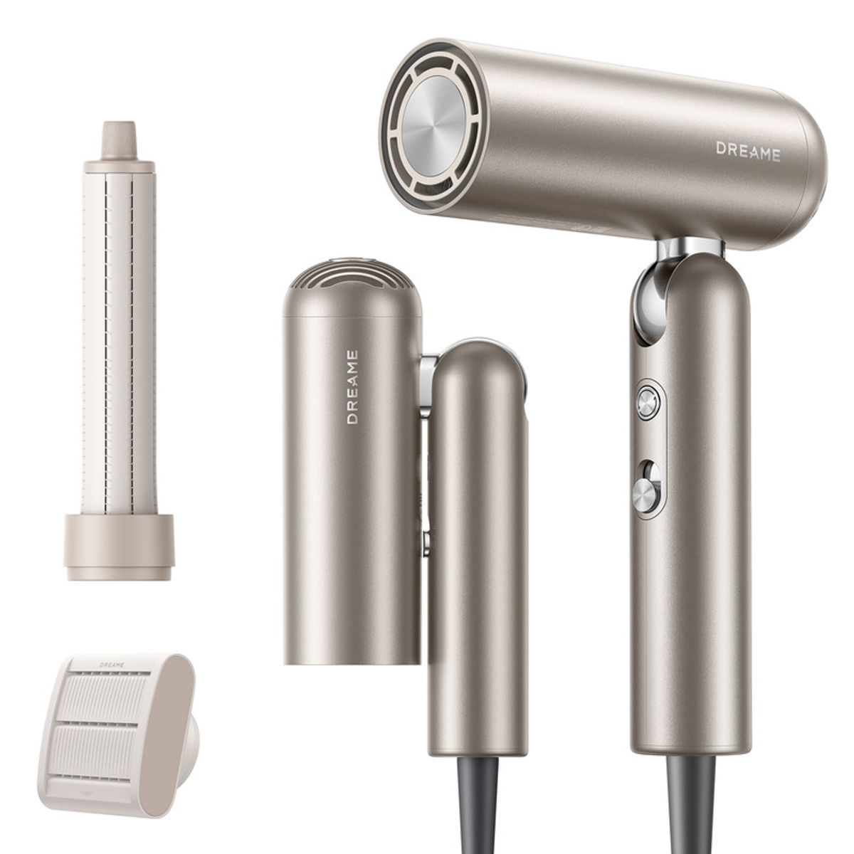 DREAME - Secadora De Cabello Dreame Pocket Ultra Plegable Secado Rápido Dorado