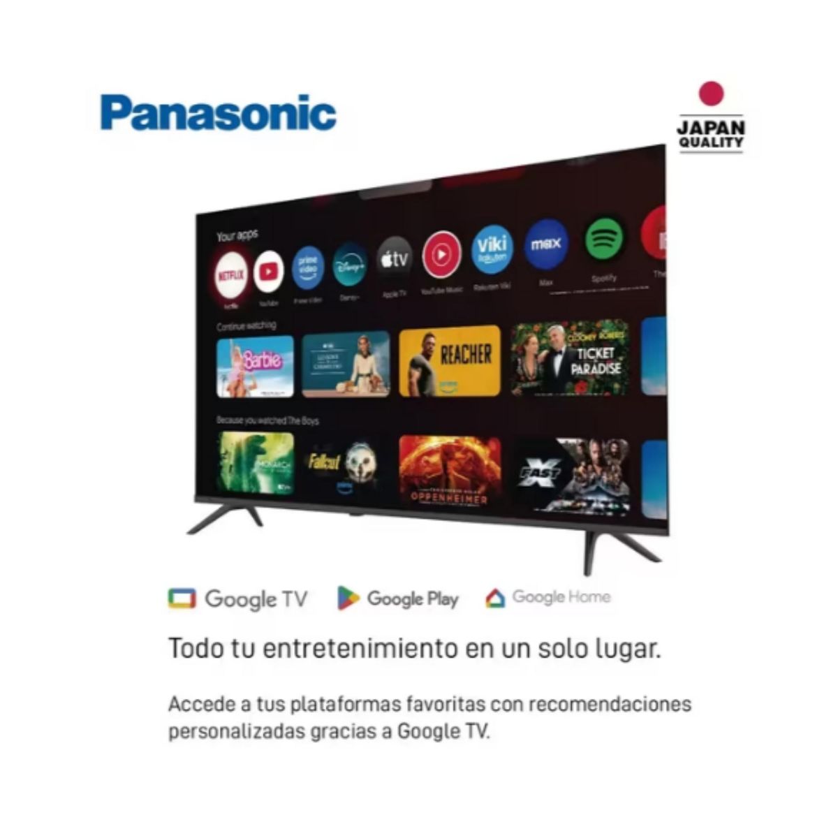 PANASONIC - Televisor PANASONIC 50 Pulgadas 50W80CPN 4K-UHD Smart TV