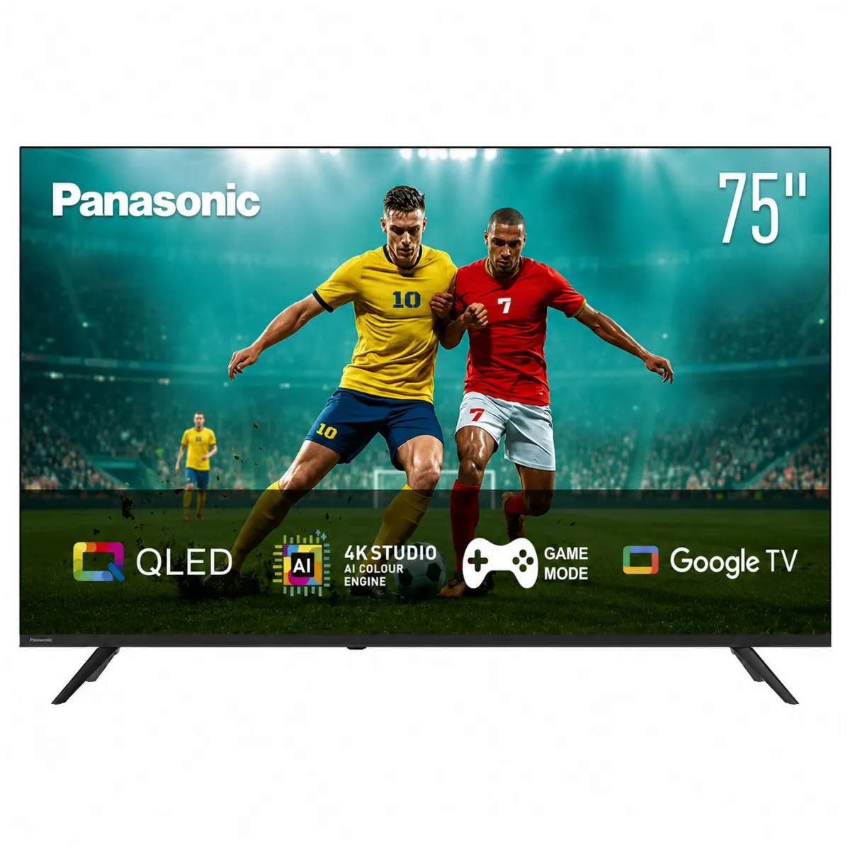 PANASONIC - Televisor Panasonic 75 Pulgadas 4K-UHD QLED Smart TV 75W80CPN