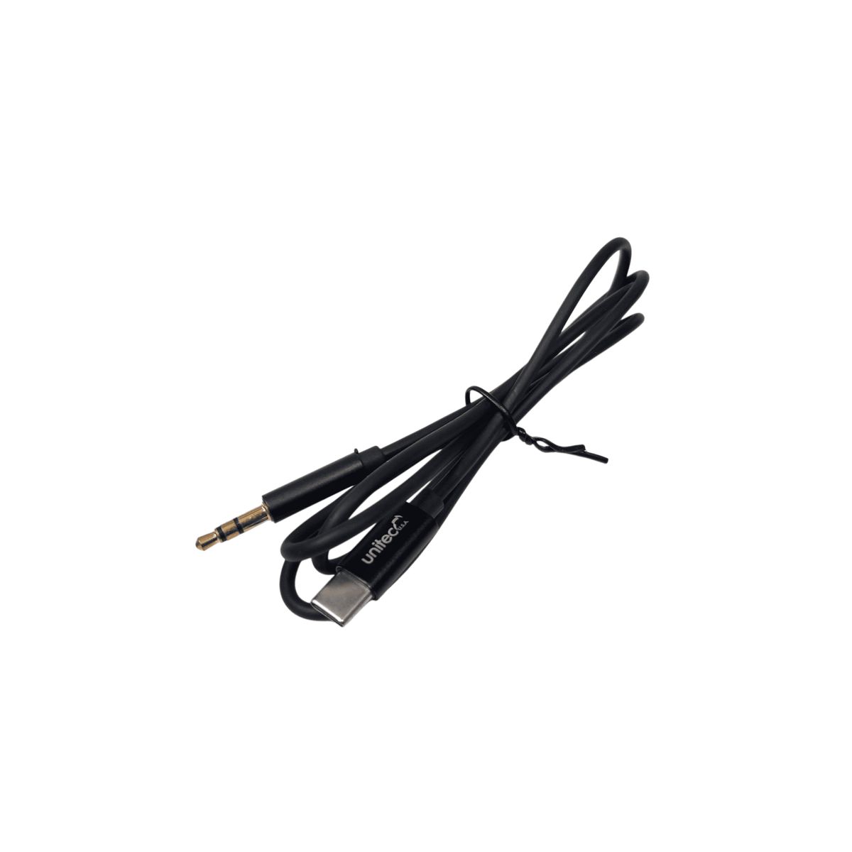 UNITEC - Cable Auxiliar Audio Tipo C A Jack 3.5mm 1 Metro Negro