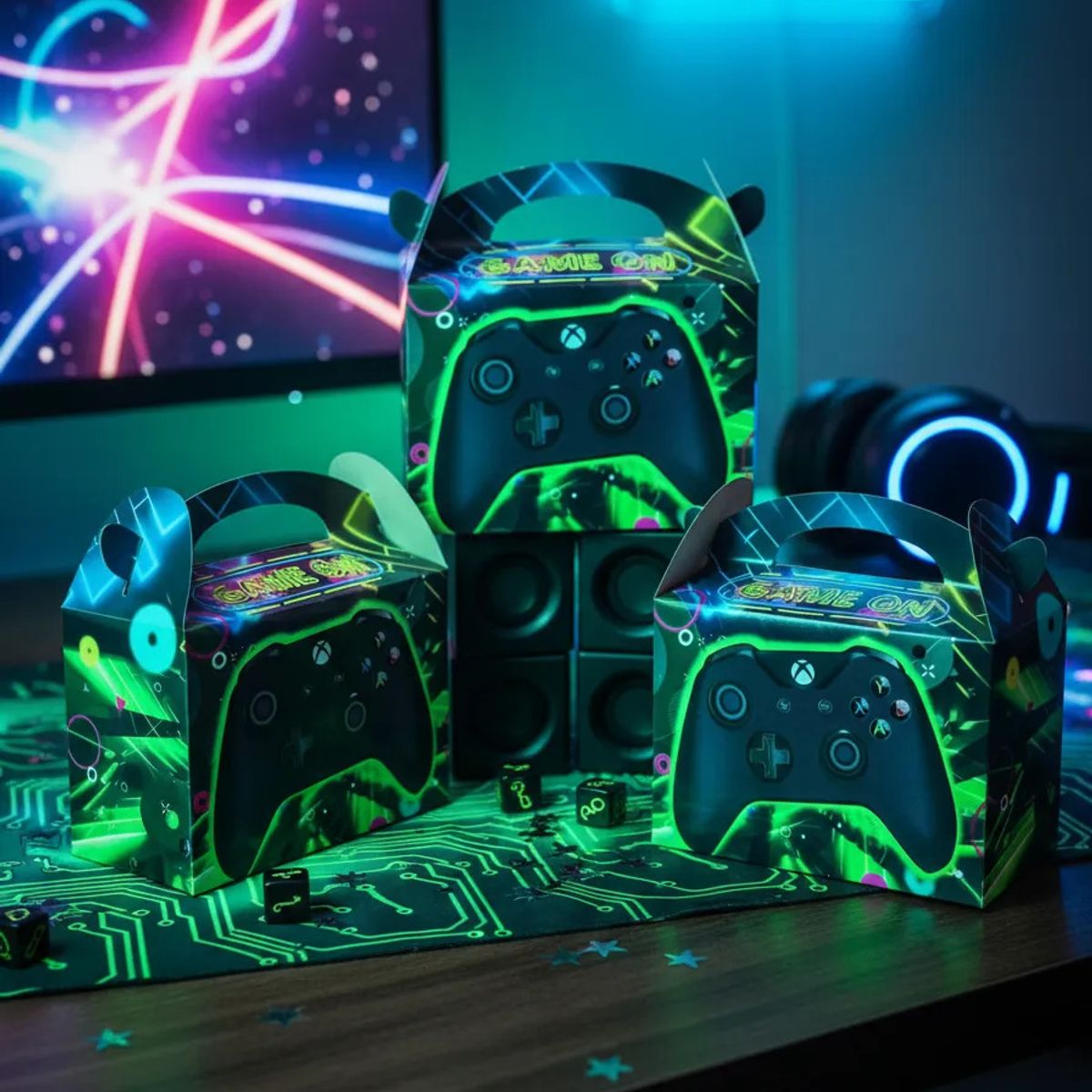 GENERICO - Caja Feliz Fiesta X12 Unidades Video Juego Control