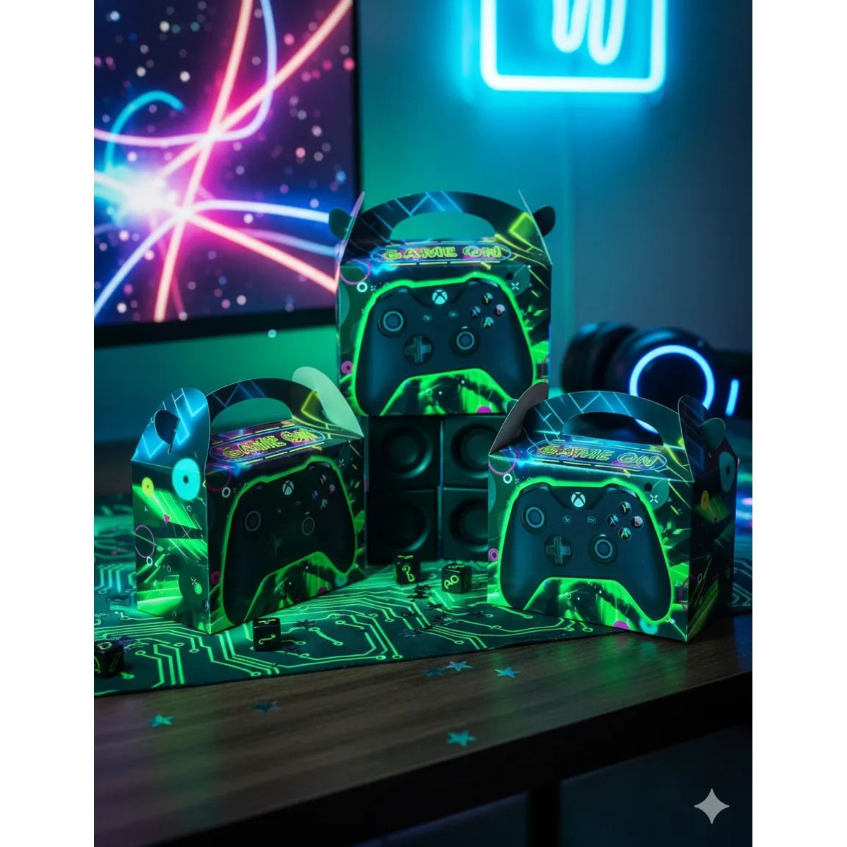 GENERICO - Caja Feliz Fiesta X12 Unidades Video Juego Control