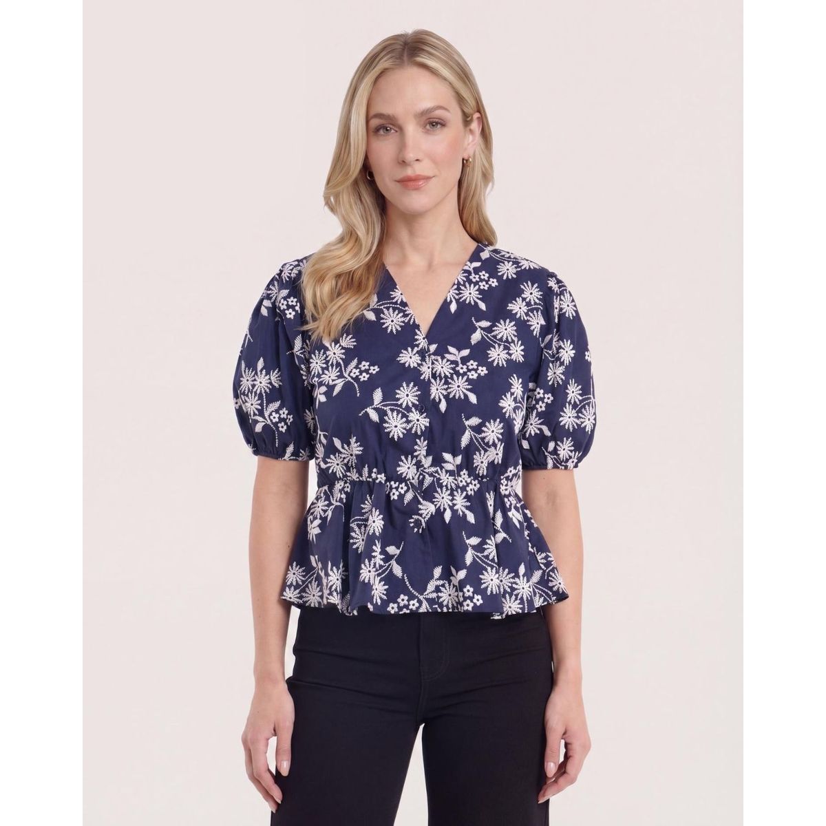 OSTU - Blusa  Para Mujer Manga Corta Marca Ostu Azul #40127953