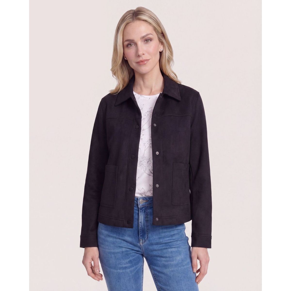 OSTU - Chaqueta  Para Mujer Estructurada Marca Ostu Negro 40080266