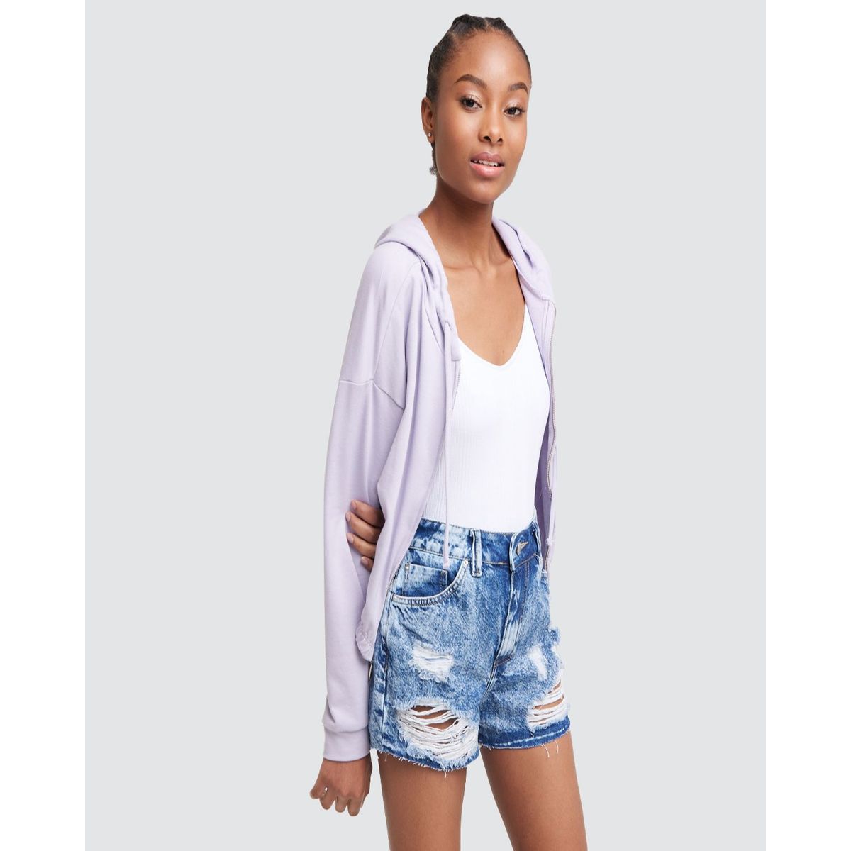 OSTU - Short Mujer Ostu  Azul Algodón 40190149-580