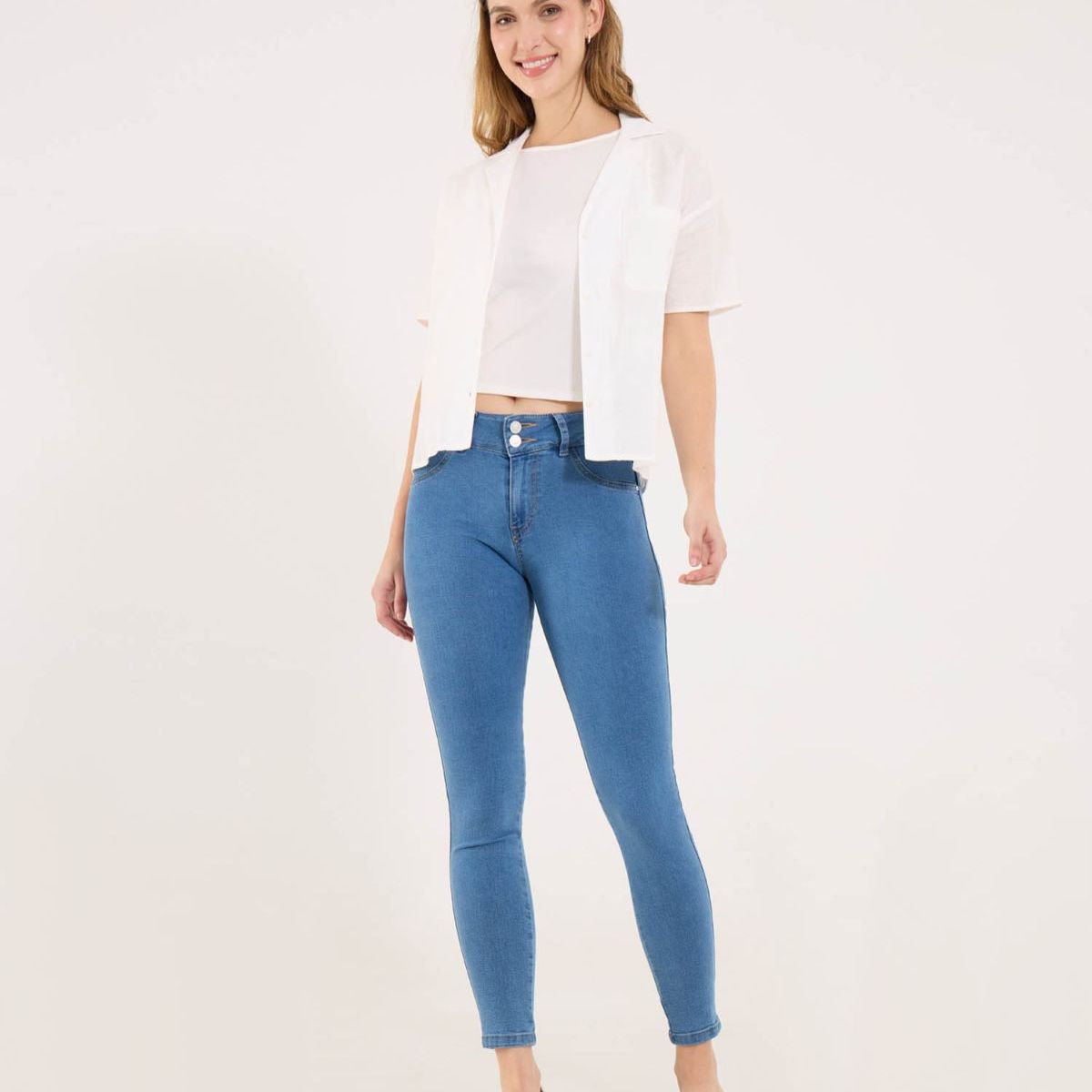 OSTU - Jean Para Mujer Push Up Marca Ostu Color Azul #40160535