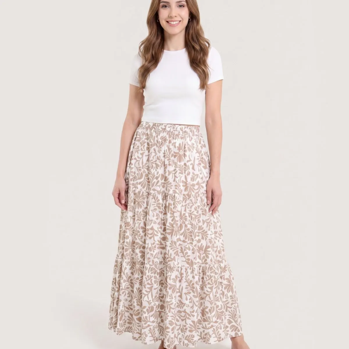 OSTU - Falda  Para Mujer Largo Marca Ostu #40148215-78545