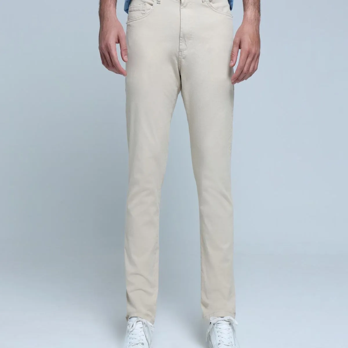 OSTU - Pantalon para Hombre marca Ostu color Caqui en Algodón #6007