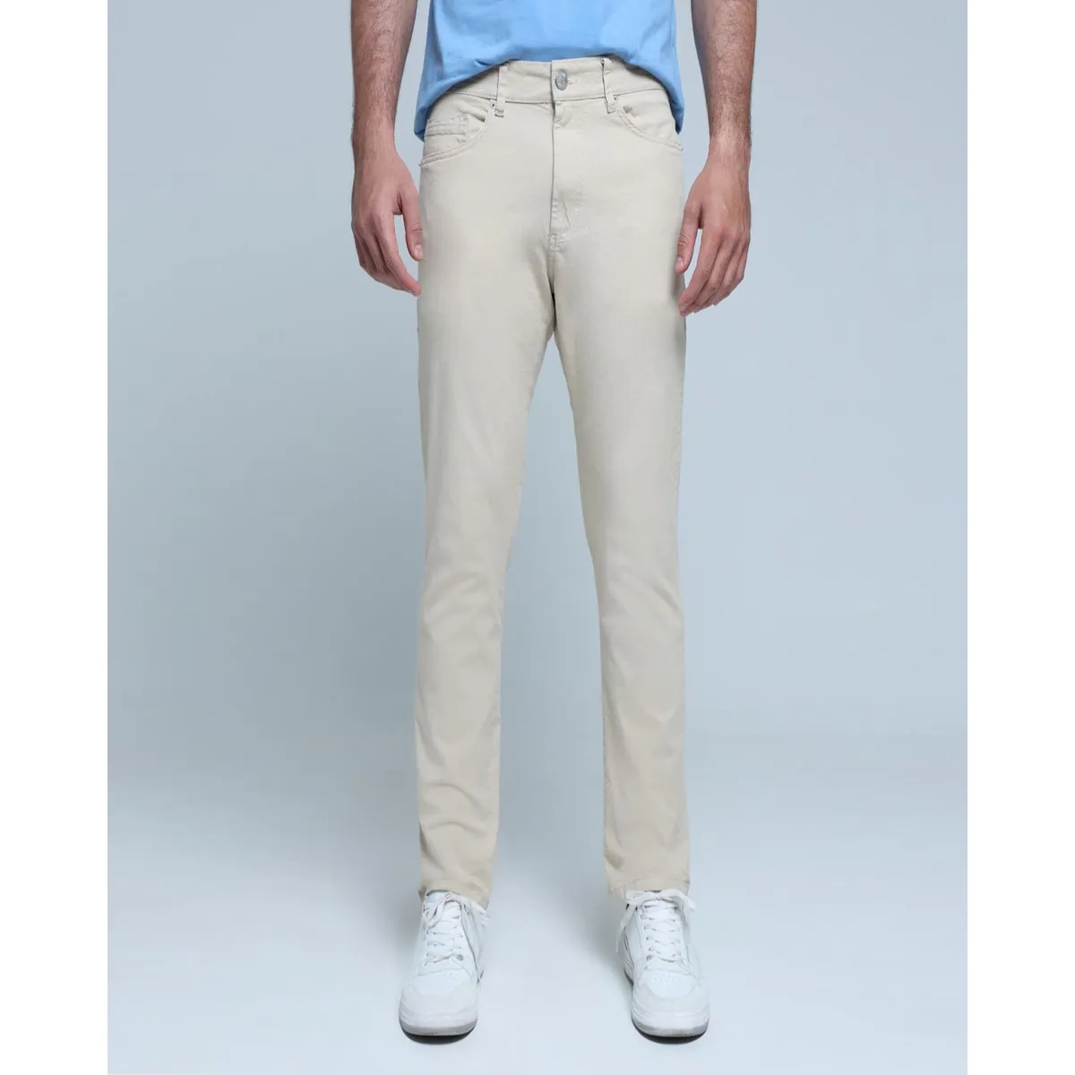 OSTU - Pantalon para Hombre marca Ostu color Caqui en Algodón #6007