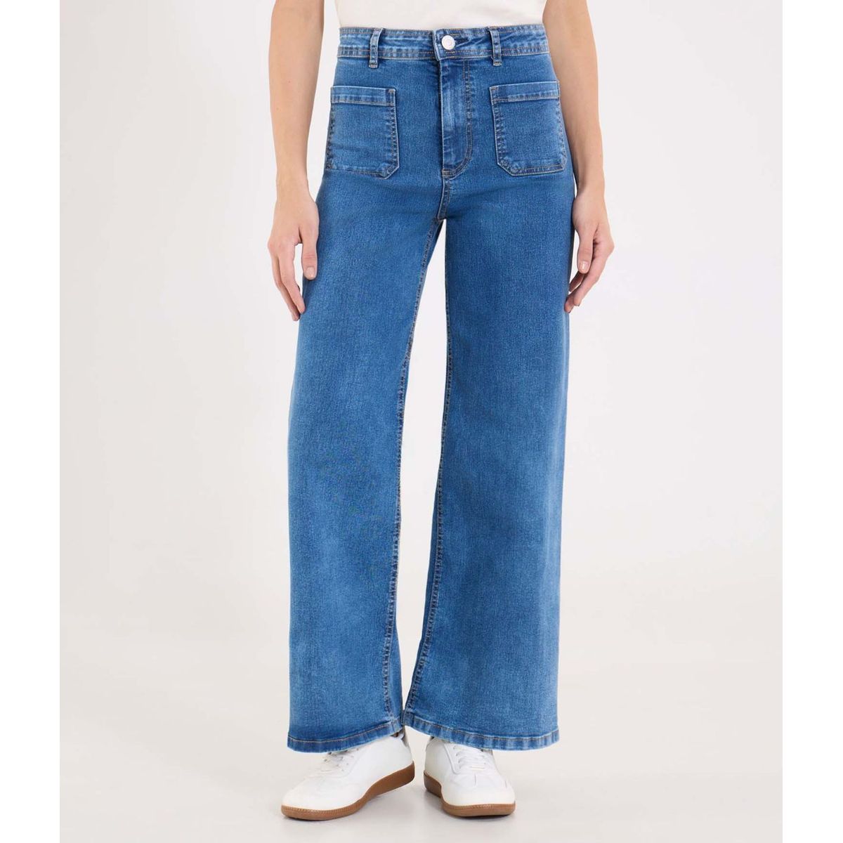 OSTU - Jean  Para Mujer Wide-Leg Marca Ostu Color Azul #40160631