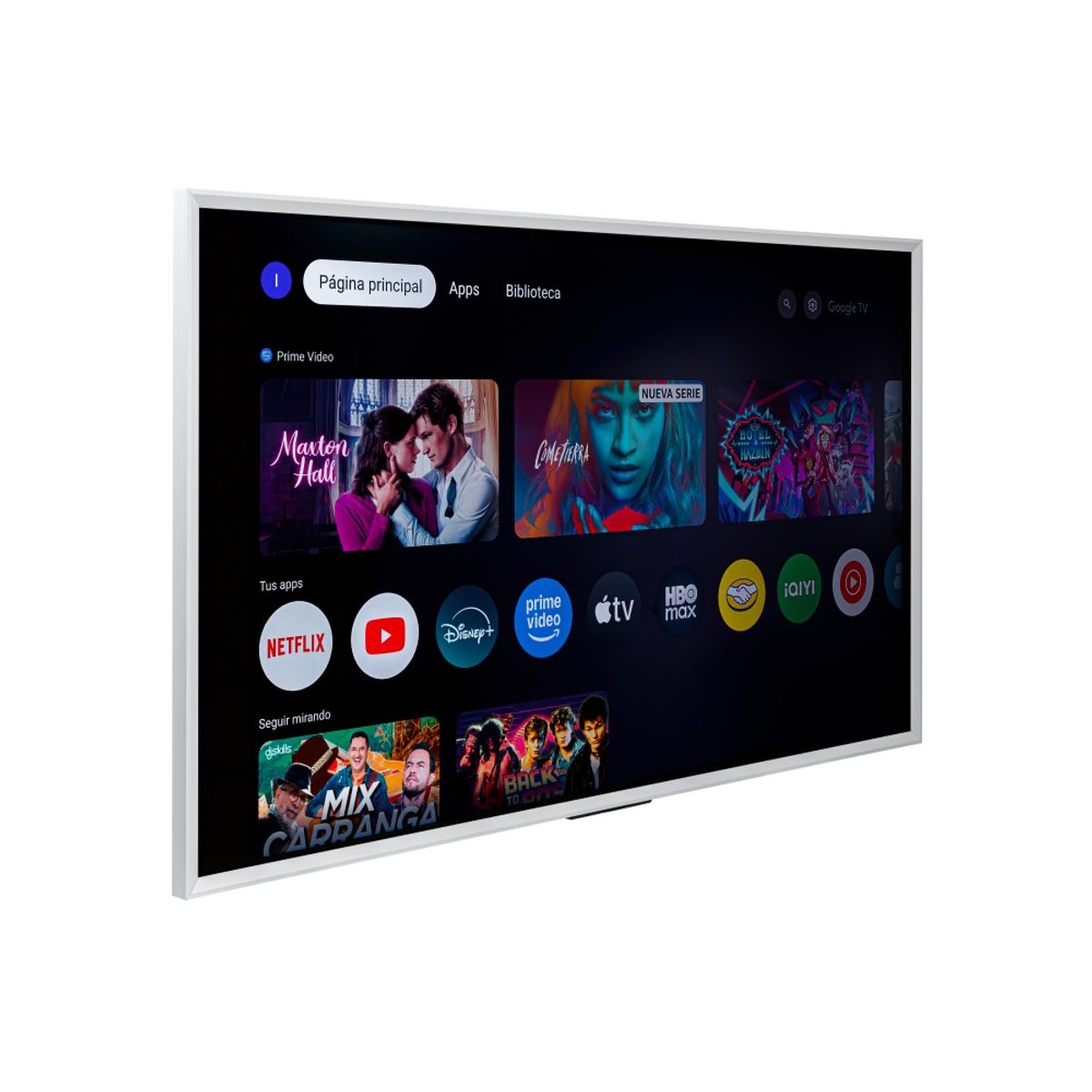 CHALLENGER - Televisor CHALLENGER QLED Arte 55 Pulgadas Google TV 55TG380 BT T2