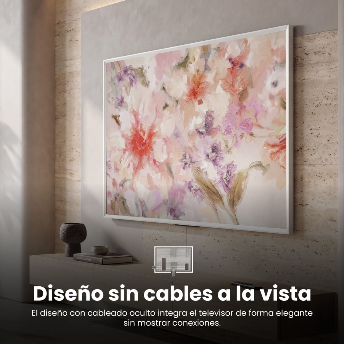 CHALLENGER - Televisor CHALLENGER QLED Arte  65 Pulgadas Google TV 65TG380 BT T2