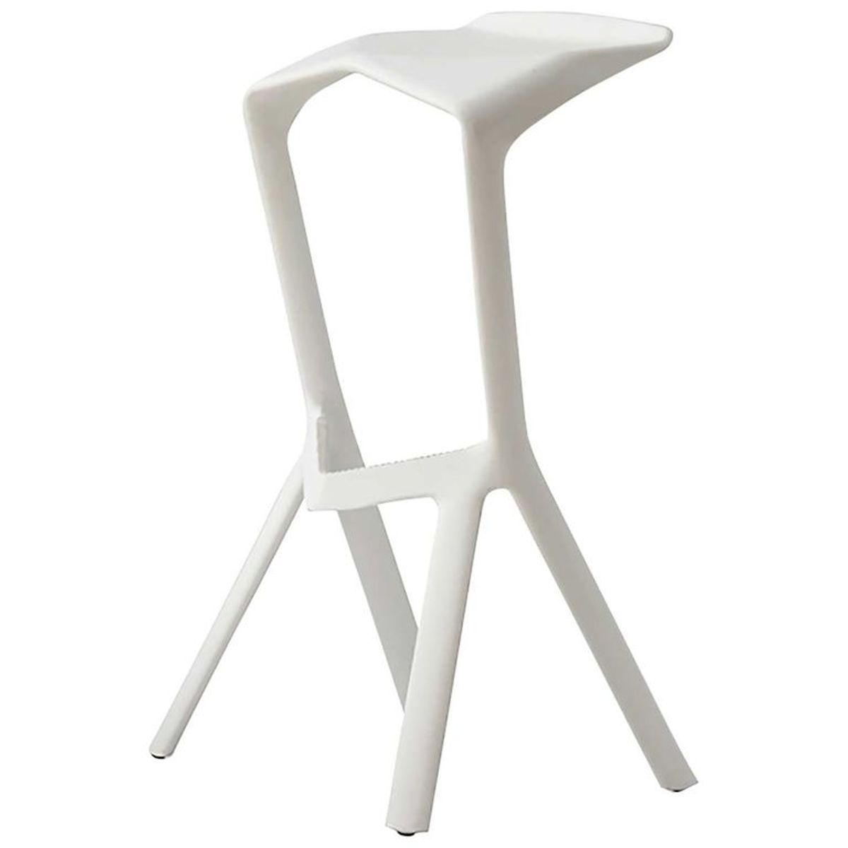 GENERICO - Silla Bar Pizza Alta Polipropileno Blanco