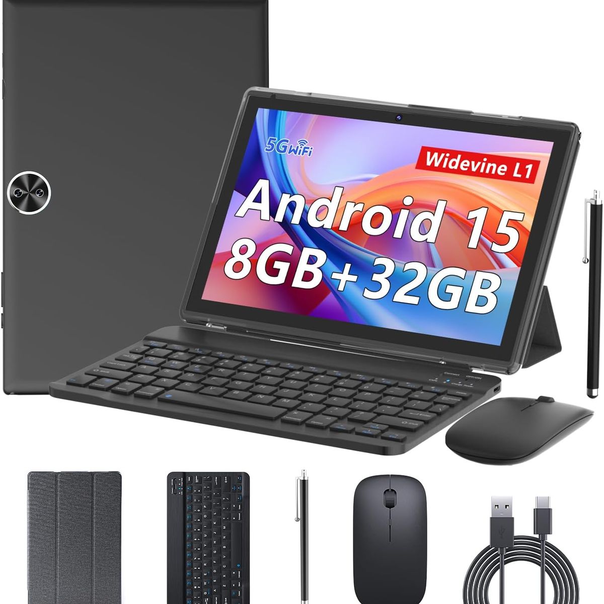 GENERICO - Tablet Android Con Teclado Mause Lapiz