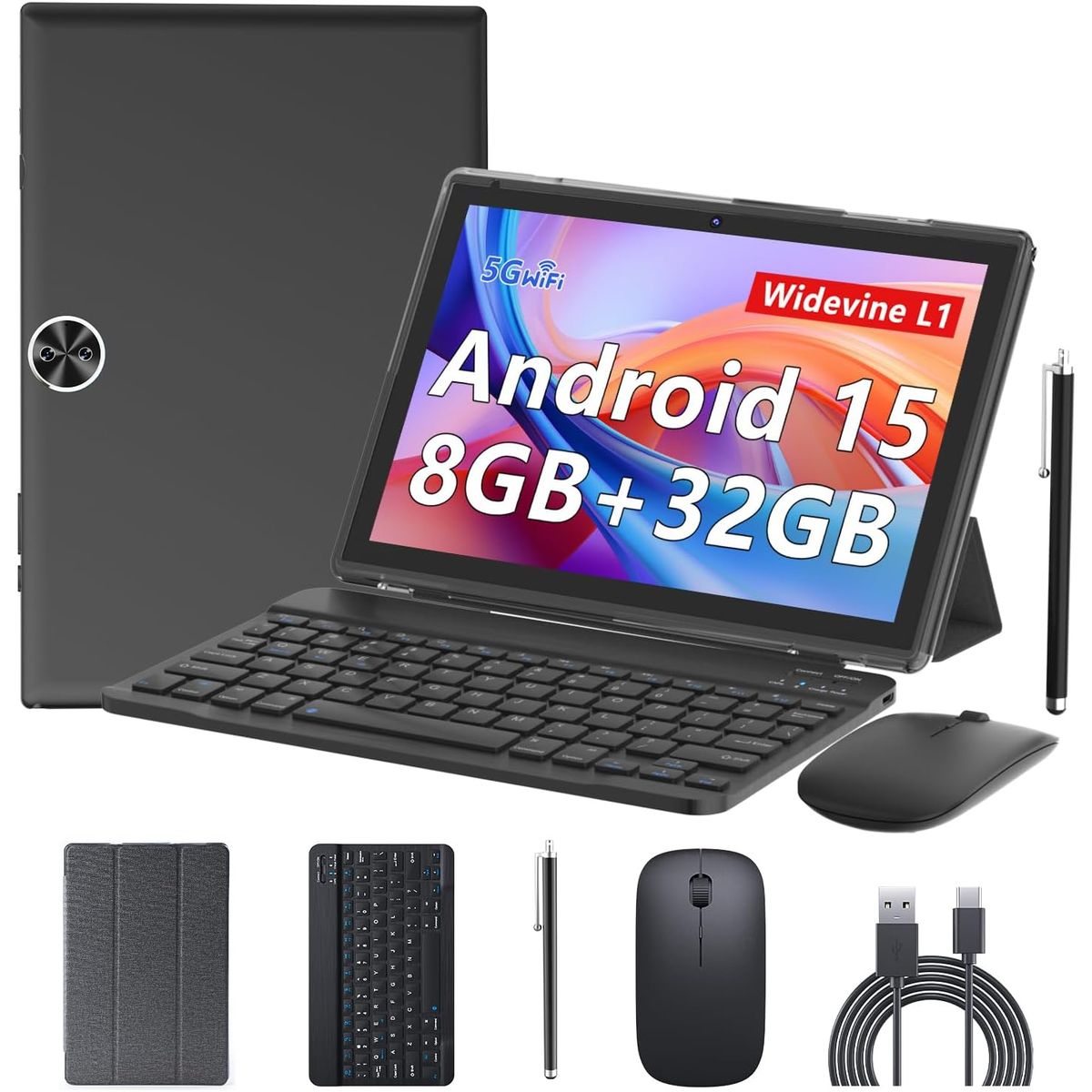 GENERICO - Tablet Android Con Teclado Mause Lapiz