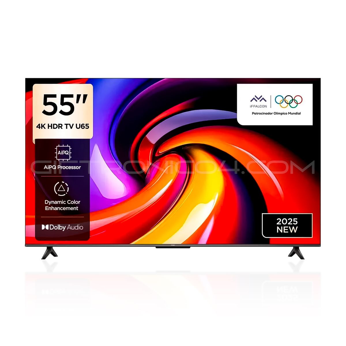 IFFALCON - Televisor iFFALCON 55″ U65 4K UHD Smart Google TV  Imagen de Cine en Casa