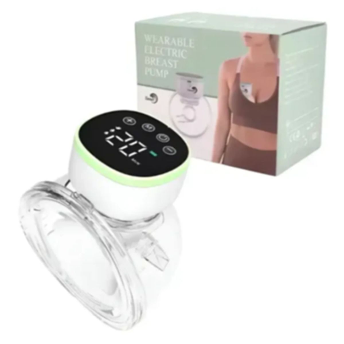 GENERICO - Extractor De Leche Materna Blanco Con Verde