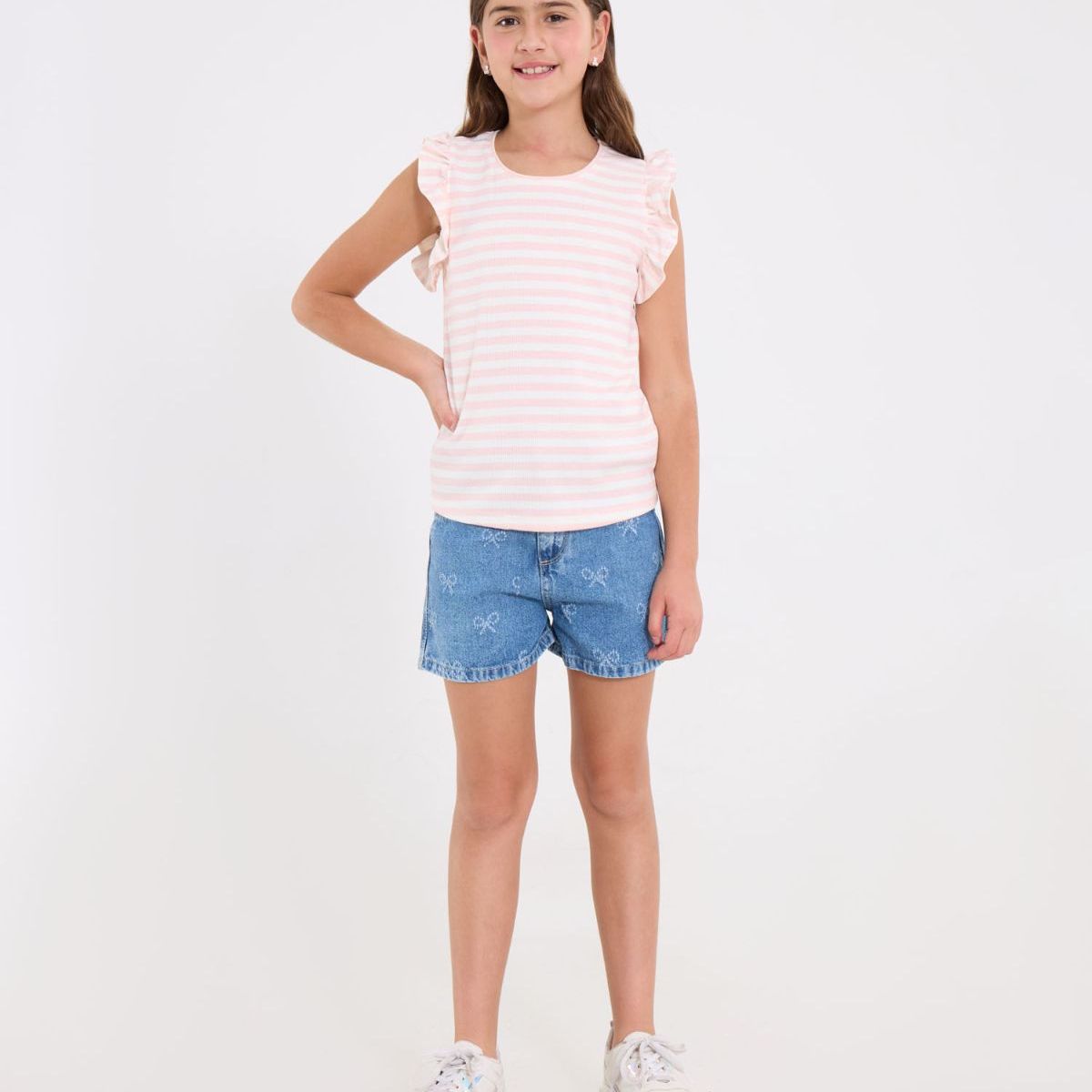 OSTU - Camiseta  Infantil Niña Manga Sisa Ostu Rosado #90090301