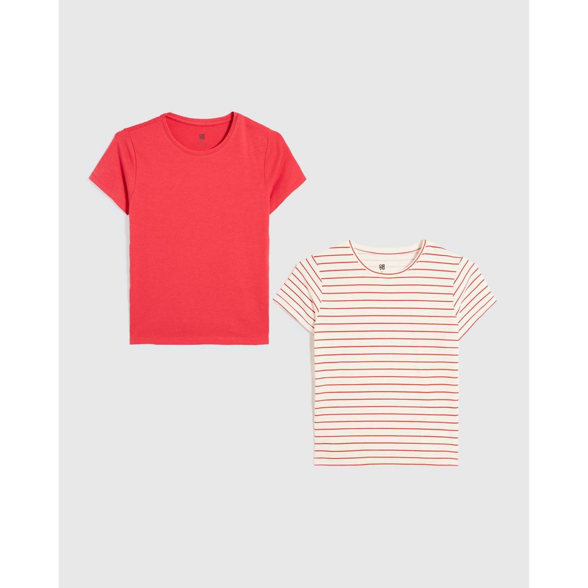 OSTU - Camiseta Infantil Niña Manga Corta Ostu Color Rojo #90090289
