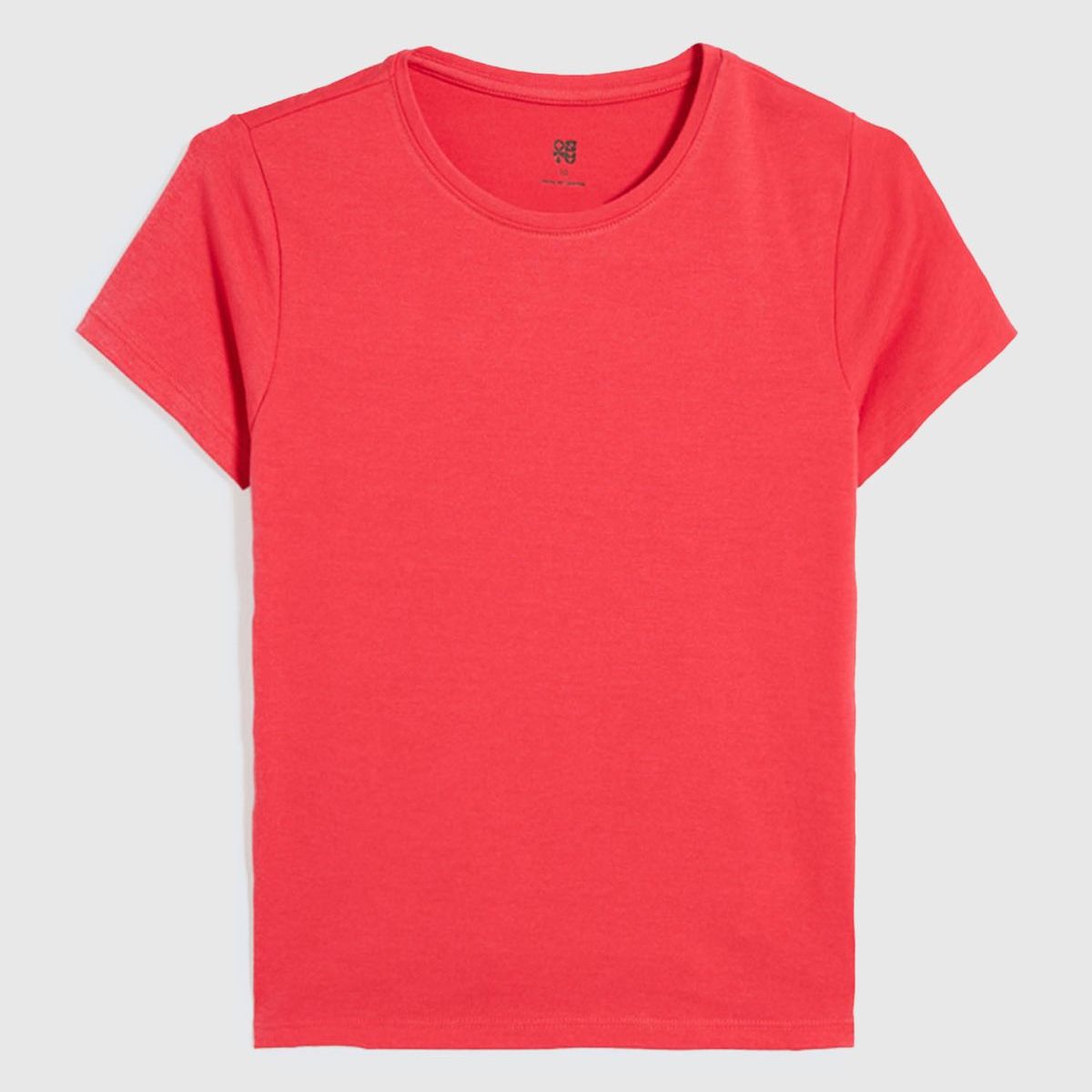 OSTU - Camiseta Infantil Niña Manga Corta Ostu Color Rojo #90090289