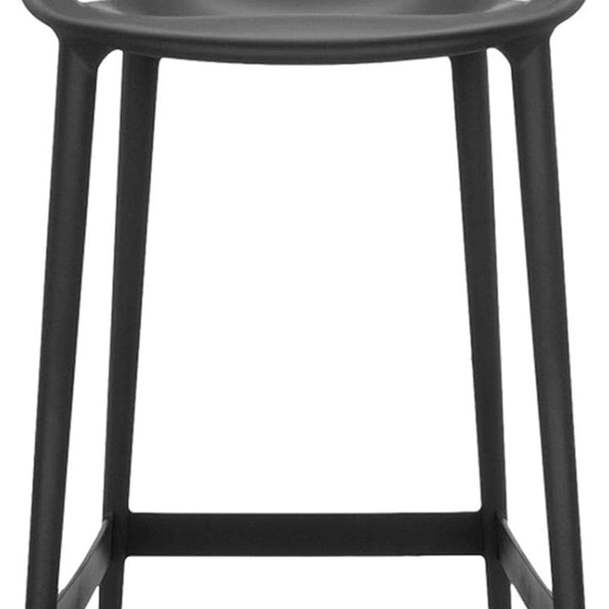 GENERICO - Idea Desk - Silla Nudos Barra Negro Resistente para Interior y Exterior