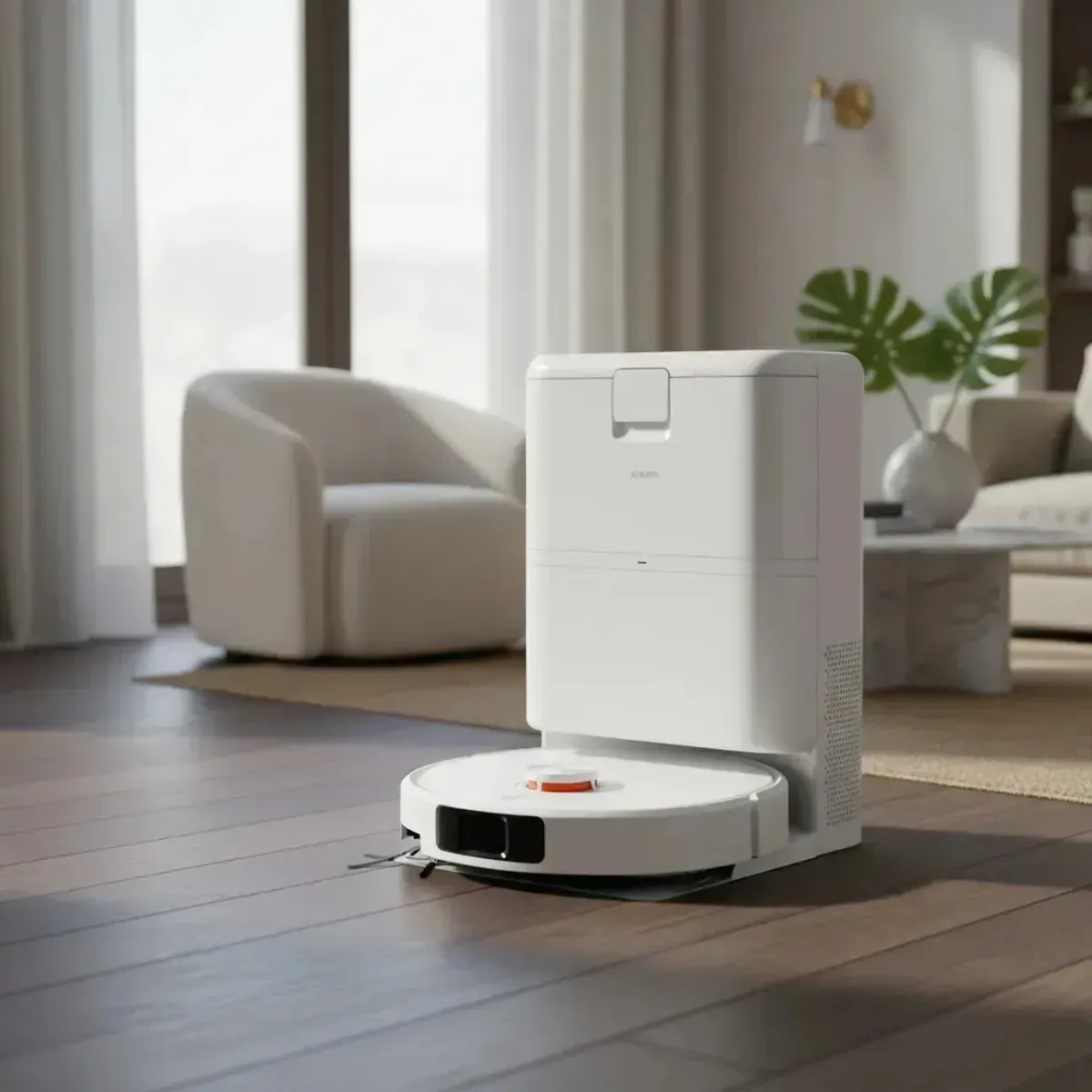 XIAOMI - Xiaomi Robot Vacuum H50 PRO Aspiradora Inteligente Autovaciado 15000Pa WiFi Mapeo Láser y Trapeado