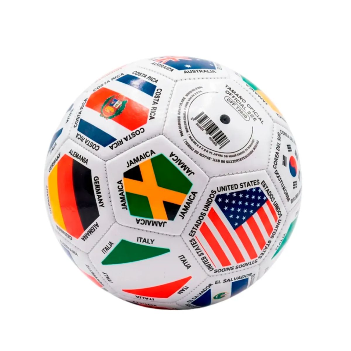 AKT - Balón Mini Fútbol No.2 Banderas Mundial