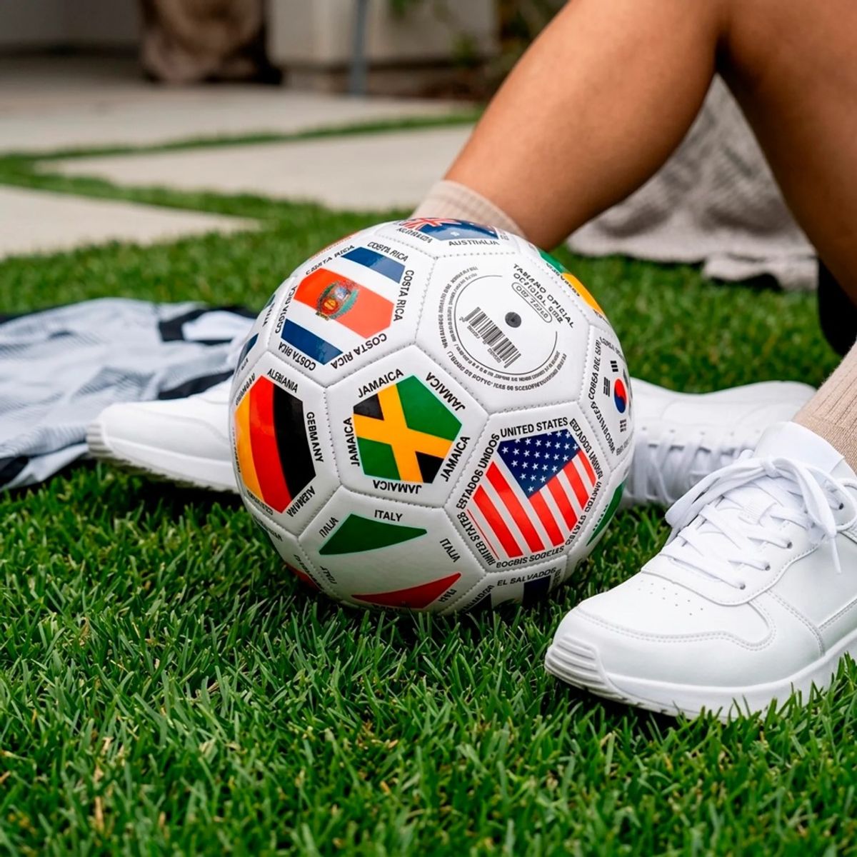 AKT - Balón Mini Fútbol No.2 Banderas Mundial