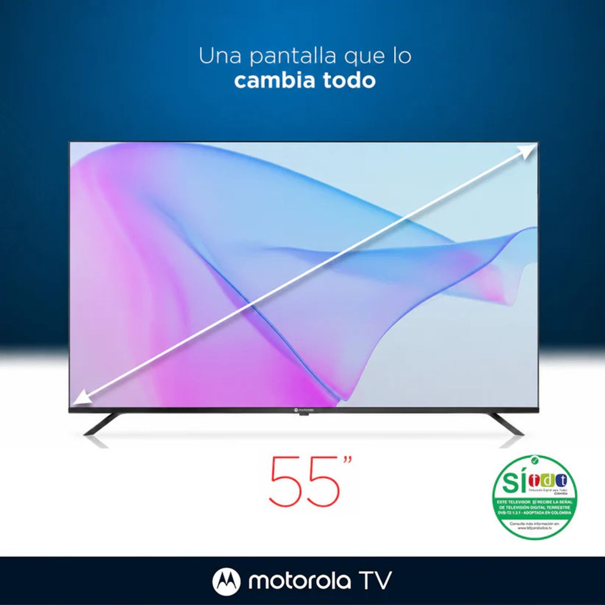 MOTOROLA - Televisor Motorola 55 Smart TV 4K HD Google TV- MOT55ULE11