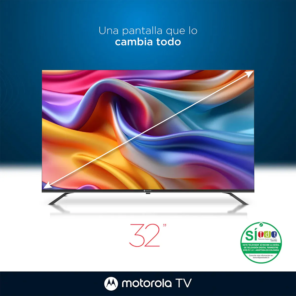 MOTOROLA - Televisor Motorola 32 Smart TV HD Google TV- MOT32NHLE05