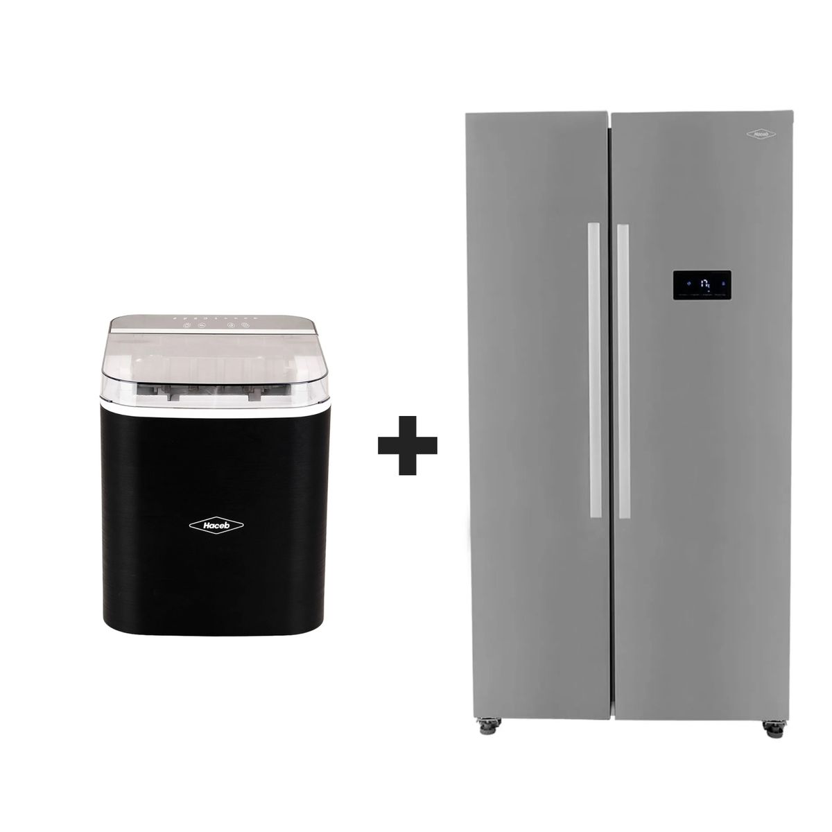 HACEB - Combo Haceb Nevecón 563 Ltrs Inverter + Fabricador De Hielo