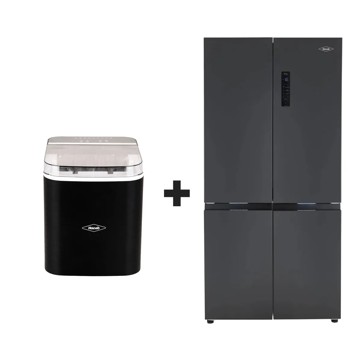 HACEB - Combo Haceb Nevera Cross Door 586 Ltrs + Fabricador De Hielo