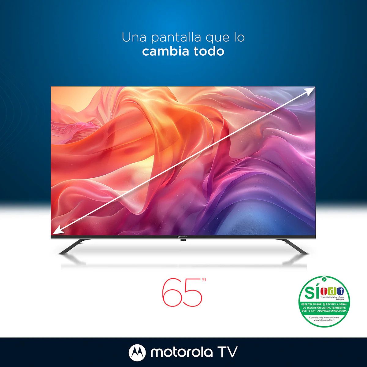 MOTOROLA - Televisor Motorola 65 QLED Smart TV 4K Ultra HD Google TV- MOT65NUQE05